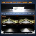 Nilight 60W Side Shooter LED Light Pods 2PCS