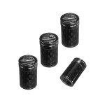 Ziciner Carbon Fiber Tire Valve Stem Caps - 4 Pack