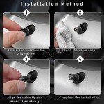 Ziciner Carbon Fiber Tire Valve Stem Caps - 4 Pack