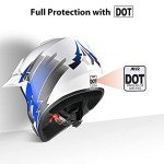 AHR Youth Full Face Offroad Helmet for ATVs