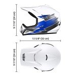 AHR Youth Full Face Offroad Helmet for ATVs