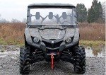 SuperATV Heavy-Duty Scratch-Resistant Windshield for Yamaha