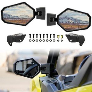 Adjustable Folding Rear View Mirrors for Can-Am