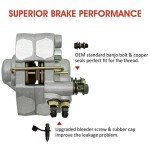 Rear Brake Caliper for Polaris ATVs with Pads