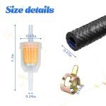 BESULEN 1/4 Inch Fuel Line Kit with Filters