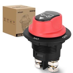 Nilight 100A Battery Disconnect Switch for ATV/Marine