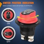 Nilight 100A Battery Disconnect Switch for ATV/Marine