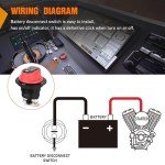 Nilight 100A Battery Disconnect Switch for ATV/Marine