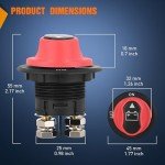 Nilight 100A Battery Disconnect Switch for ATV/Marine