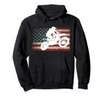 Dirt Bike American Flag Motocross Hoodie