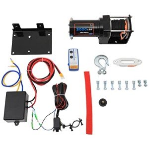 3000LBS Electric Winch with Synthetic Rope & Remote