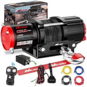 Nilight 4500 lb ATV UTV Electric Winch with Rope