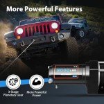 3000LBS Electric Winch with Synthetic Rope & Remote