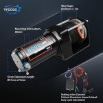 3000LBS Electric Winch with Synthetic Rope & Remote