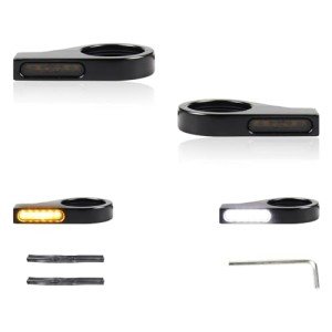 Universal Motorcycle Front Fork LED Turn Signals