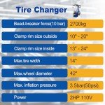 WEIZE 2.0 HP Automatic Tire Changer & Balancer