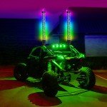 RGB LED Whip Lights with Remote for ATV