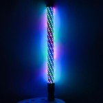 2X 2ft RGB LED Whip Lights with Remote