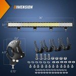 Nilight 39" 252W LED Light Bar Combo