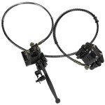 FVRITO Left Hydraulic Brake Master Cylinder Caliper Assembly for 50cc 70cc 90cc 110cc 125cc Taotao Coolster Vitacci Peace SunL RPS Roketa Kazuma Jetmoto BMS Baja NST Icebear Chinese ATV Quad 4 Wheeler