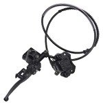 Rear Hand Hydraulic Disc Brake Master Cylinder Caliper Assembly with Brake Pads for Chinese ATV Quad Replacement for TaoTao Replacement for Buyang Replacement for Coolsport Replacement for Kazuma