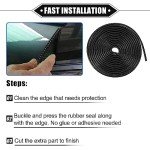 VekAuto Universal Rubber Edge Guard Strip - 16.4ft