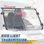 StarknightMT Vented Windshield for Can Am Commander