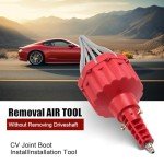 DTNESS Universal Pneumatic CV Joint Boot Installation Tool, 20Pcs Automotive CV Axle Removal Tool Kit, CV Boot Expander Compatible with Audi, BMW, Mercedes, UTV, ATV