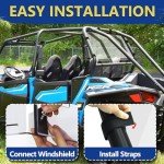 StarknightMT Clear RZR Windshield for Polaris 2014-2023