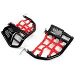 Honda 400EX 400X Aluminum Nerf Bars with Red Nets