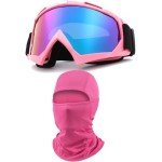 Pink ATV Goggles with Balaclava for Women