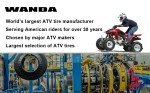 WANDA 25x8-12 & 25x10-12 ATV Mud Tires