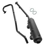 Caltric Muffler & Pipe for Kawasaki Brute Force