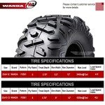 WANDA 4-Pack ATV/UTV Tires 25X8-12, 25X10-12