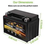 Weize YTX9-BS Maintenance Free Battery for ATV