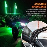 Nilight 3FT RGB LED Whip Lights with Remote