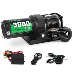 3000lb ATV Winch with Synthetic Rope & Remote