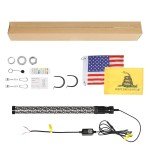 2X 2ft RGB LED Whip Lights with Remote