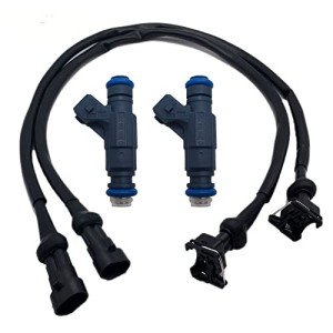 2 Fuel Injectors with Pigtail Harness for Polaris