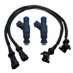 2 Fuel Injectors with Pigtail Harness for Polaris