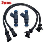2 Fuel Injectors with Pigtail Harness for Polaris