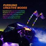 Nilight 5FT RGB LED Whip Light Set