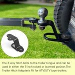 Heavy Duty ATV/UTV Three-Way Hitch Adapter
