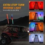 Nilight 5FT RGB LED Whip Light Set