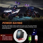 Nilight 5FT RGB LED Whip Light Set