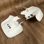 HECASA Honda TRX90 Fender Mud Guards - White