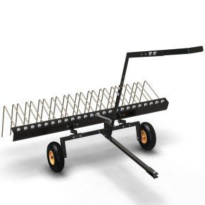 60" Tow Behind Steel Landscape Rake for ATVs