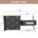 Universal 2" Receiver Winch Mounting Plate