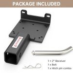 Universal 2" Receiver Winch Mounting Plate