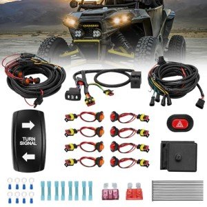 Universal ATV UTV Turn Signal Kit with Rocker Switch